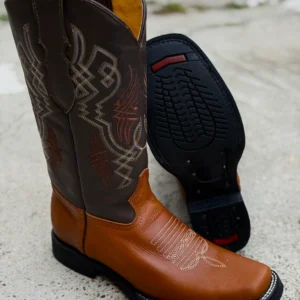Bota Rodeo Semicuadrada Clasica color Miel